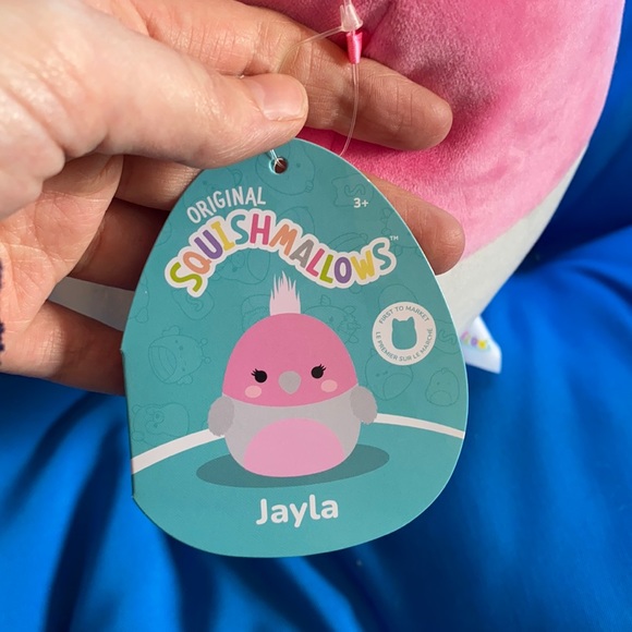Original Squishmallows Jayla Size 8 “ Inch NWTS First To Market Cockatoo - Picture 4 of 10
